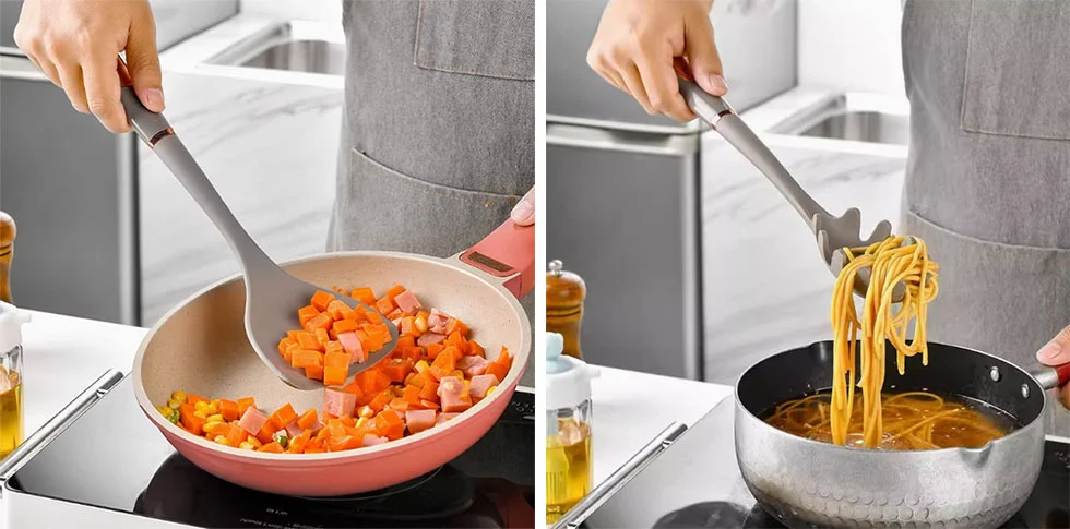 Starter Silicone Kitchen Utensil Kit With PP Handle