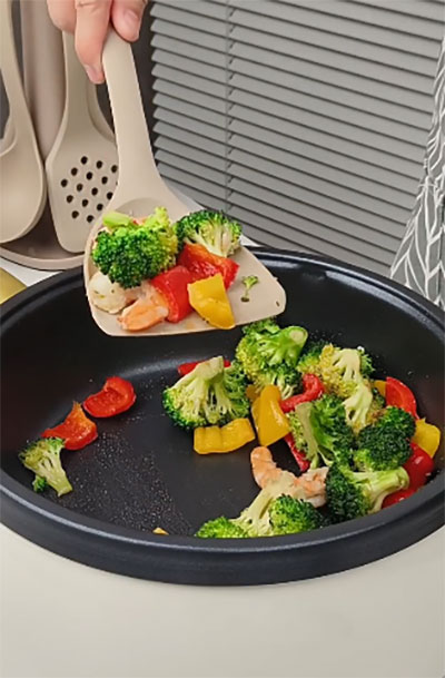 8pc Set Easy To Clean Silicone Kitchen Utensil Cook’s Tools With SS Handle