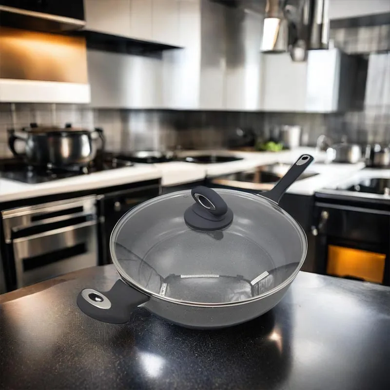 Cast Iron Non-stick Wok Pan